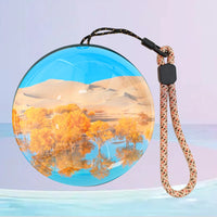 Video Glass Ball with Stand Memory Sphere Lamp with Black Base Memory Orb Lamp Ideal Gift for Expecting Parents